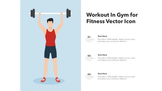 Workout In Gym For Fitness Vector Icon Ppt PowerPoint Presentation File Gridlines PDF