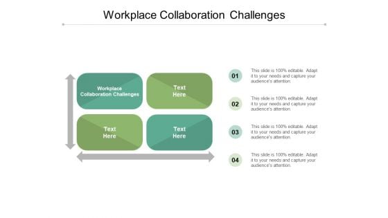 Workplace Collaboration Challenges Ppt PowerPoint Presentation Microsoft Cpb