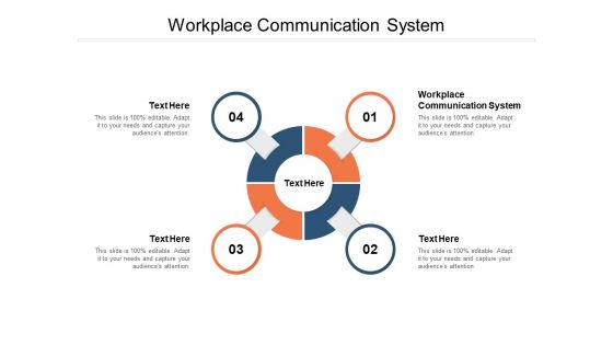 Workplace Communication System Ppt PowerPoint Presentation Infographic Template Influencers Cpb