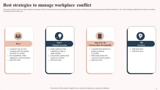 Workplace Conflict Resolution Techniques Ppt PowerPoint Presentation Complete Deck With Slides