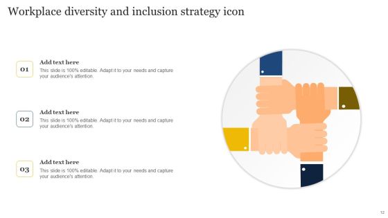 Workplace Diversity And Inclusion Strategy Ppt PowerPoint Presentation Complete Deck With Slides Slide12