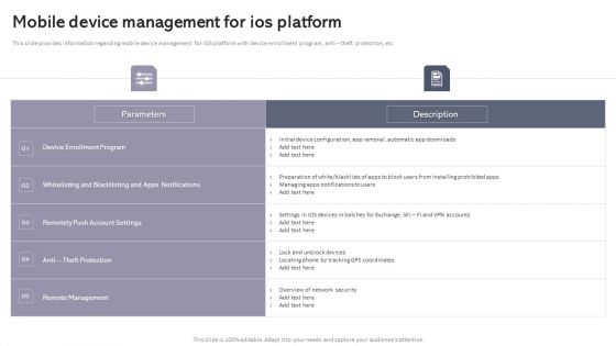 Workplace Portable Device Monitoring And Administration Mobile Device Management For Ios Platform Elements PDF Workplace Portable Device Monitoring And Administration Mobile Device Management For Ios Platform Elements PDF