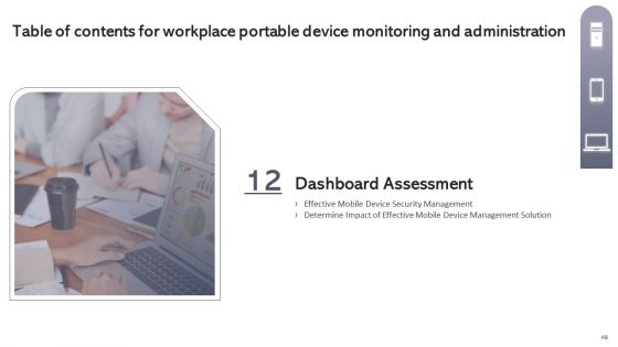 Workplace Portable Device Monitoring And Administration Ppt PowerPoint Presentation Complete Deck With Slides