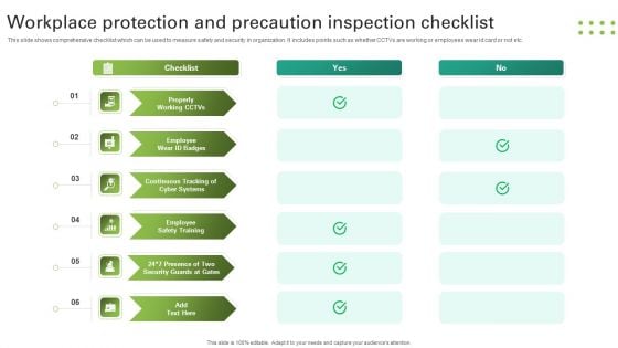 Workplace Protection And Precaution Inspection Checklist Clipart PDF Workplace Protection And Precaution Inspection Checklist Clipart PDF
