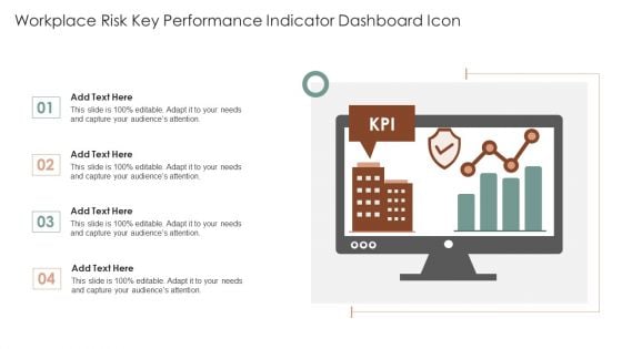 Workplace Risk Key Performance Indicator Dashboard Icon Ppt Inspiration Slides PDF