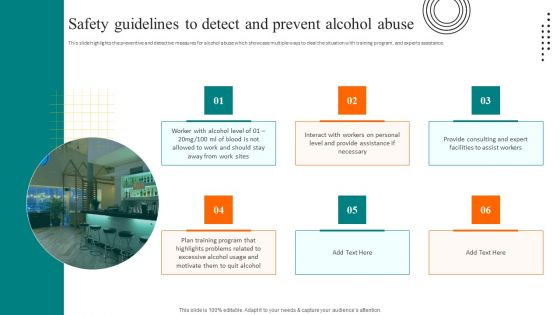 Workplace Safety Best Practices Safety Guidelines To Detect And Prevent Alcohol Abuse Clipart PDF Workplace Safety Best Practices Safety Guidelines To Detect And Prevent Alcohol Abuse Clipart PDF