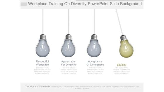 Workplace Training On Diversity Powerpoint Slide Background