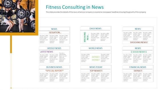 Workplace Wellness Fitness Consulting In News Infographics PDF