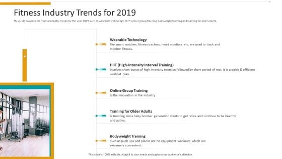 Workplace Wellness Fitness Industry Trends For 2019 Summary PDF