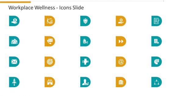 Workplace Wellness Icons Slide Demonstration PDF