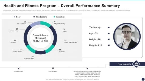 Workspace Wellness Playbook Health And Fitness Program Overall Performance Summary Guidelines PDF