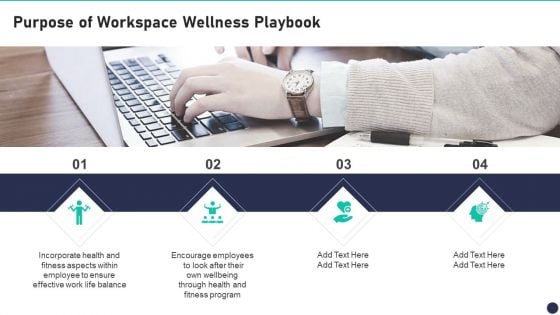 Workspace Wellness Playbook Purpose Of Workspace Wellness Playbook Icons PDF