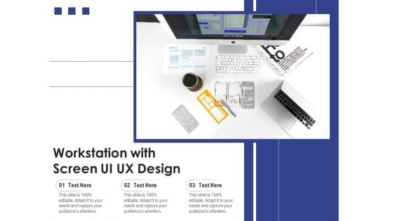 Workstation With Screen UI UX Design Ppt PowerPoint Presentation File Sample PDF