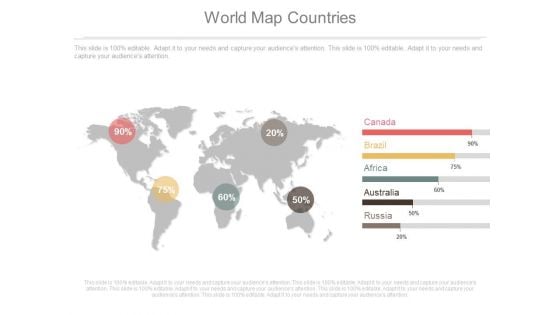 World Map Countries Example