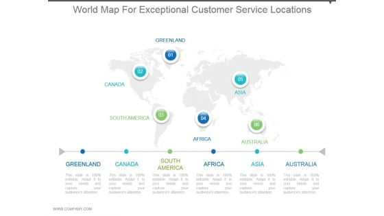 World Map For Exceptional Customer Service Locations Ppt Images Gallery World Map For Exceptional Customer Service Locations Ppt Images Gallery