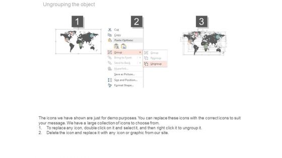 World Map For Global Business Analysis Powerpoint Slides