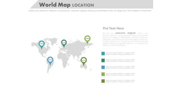 World Map For Global Business Report Powerpoint Slides World Map For Global Business Report Powerpoint Slides