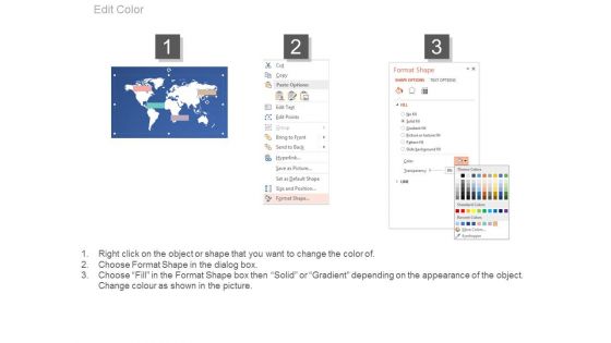 World Map For Global Economic Scenario PowerPoint Slides