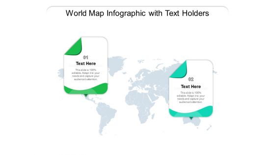 World Map Infographic With Text Holders Ppt PowerPoint Presentation Summary Design Templates PDF