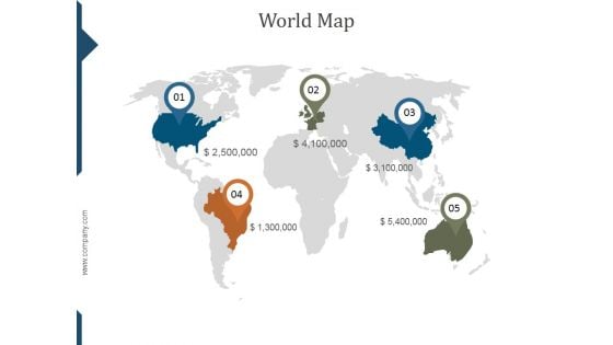 World Map Ppt PowerPoint Presentation Deck