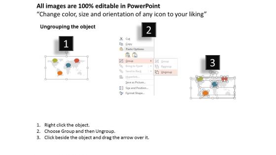 World Map With Global Business Icons Powerpoint Template