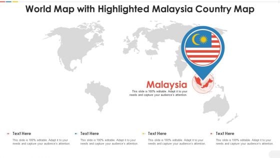 World Map With Highlighted Malaysia Country Map Inspiration PDF