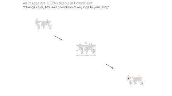 World Map With Icons For Global Business Powerpoint Slides