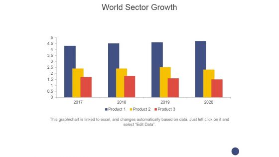 World Sector Growth Ppt PowerPoint Presentation Slides Graphics Example