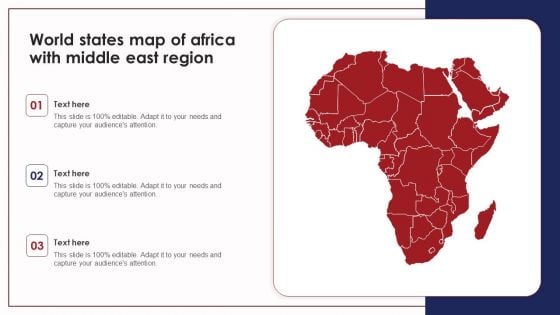World States Map Of Africa With Middle East Region Ppt PowerPoint Presentation Portfolio Skills PDF