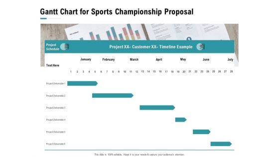 Worldwide Tournament Gantt Chart For Sports Championship Proposal Ppt Professional Smartart PDF