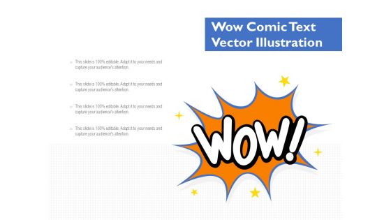 Wow Comic Text Vector Illustration Ppt PowerPoint Presentation Gallery Summary PDF