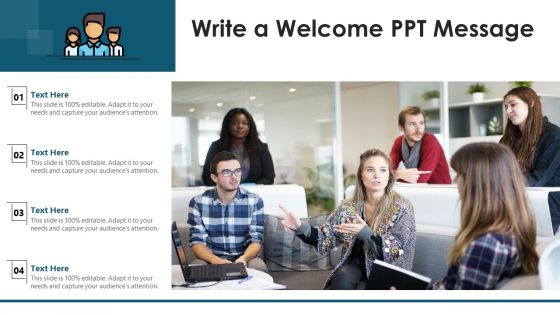 Write A Welcome Ppt Message Ppt PowerPoint Presentation Icon Graphics Tutorials PDF