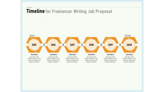 Writing A Bid Timeline For Freelancer Writing Job Proposal Ppt PowerPoint Presentation Summary Background Images PDF