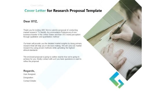 Writing Research Proposal Outline Cover Letter For Research Ppt File Show PDF