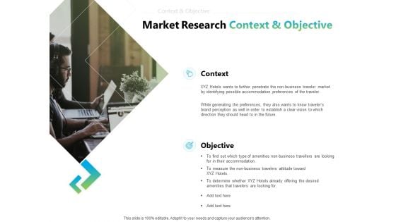 Writing Research Proposal Outline Market Research Context And Objective Ppt Summary Slide Download PDF