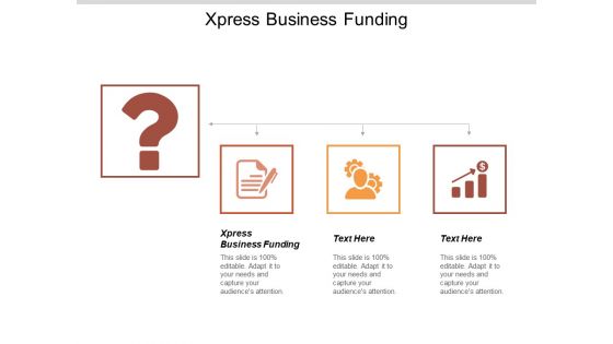 Xpress Business Funding Ppt PowerPoint Presentation Icon Brochure Cpb