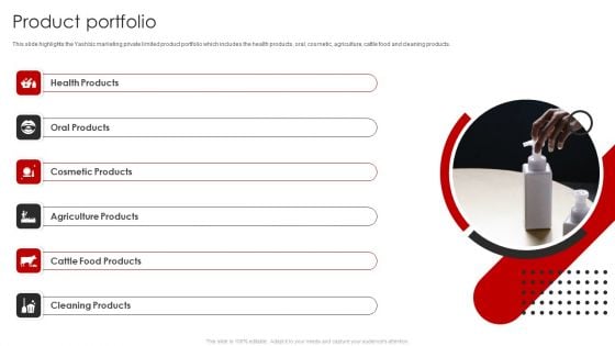 YASHBIZ Marketing Business Profile Product Portfolio Elements PDF