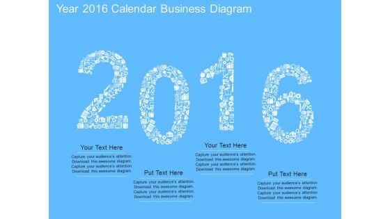 Year 2016 Calendar Business Diagram Powerpoint Template Year 2016 Calendar Business Diagram Powerpoint Template