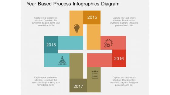 Year Based Process Infographics Diagram Powerpoint Template