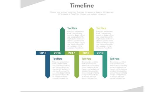 Year Based Tags Timeline For Success Powerpoint Slides