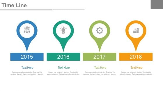 Year Based Timeline For Success Milestones Powerpoint Slides