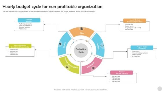 Yearly Budget Cycle For Non Profitable Organization Structure PDF