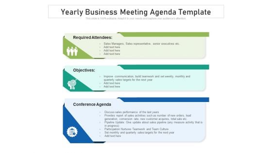 Yearly Business Meeting Agenda Template Ppt PowerPoint Presentation Gallery Structure PDF