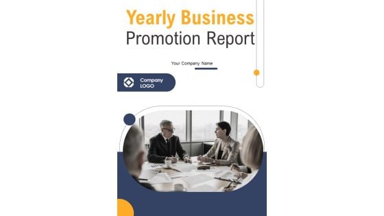 Yearly Business Promotion Report One Pager Documents