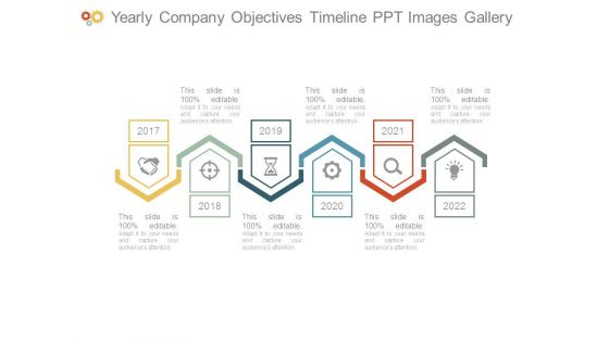 Yearly Company Objectives Timeline Ppt Images Gallery