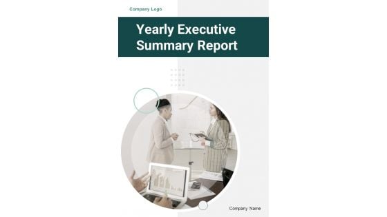 Yearly Executive Summary Report One Pager Documents