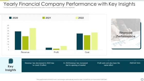 Yearly Financial Company Performance With Key Insights Elements PDF