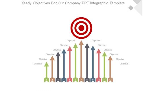 Yearly Objectives For Our Company Ppt Infographic Template