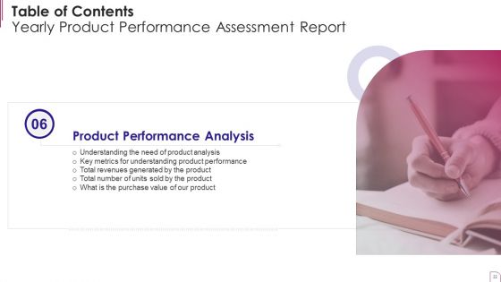 Yearly Product Performance Assessment Report Ppt PowerPoint Presentation Complete Deck With Slides