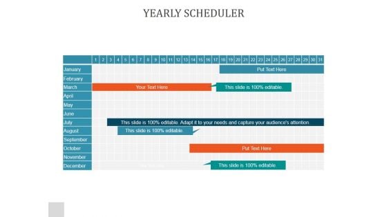 Yearly Scheduler Ppt PowerPoint Presentation Topics